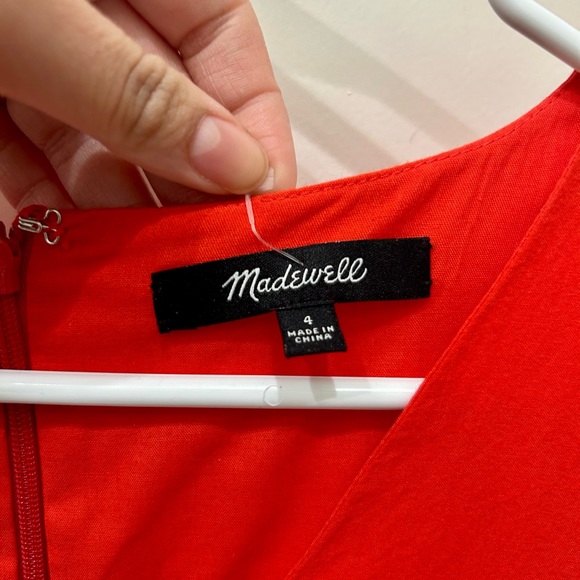 Madewell Eyelet Lattice Dress size 4 - Picture 3 of 6